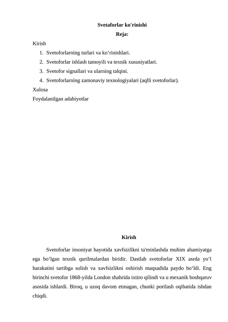 Svetaforlar ko'rinishi