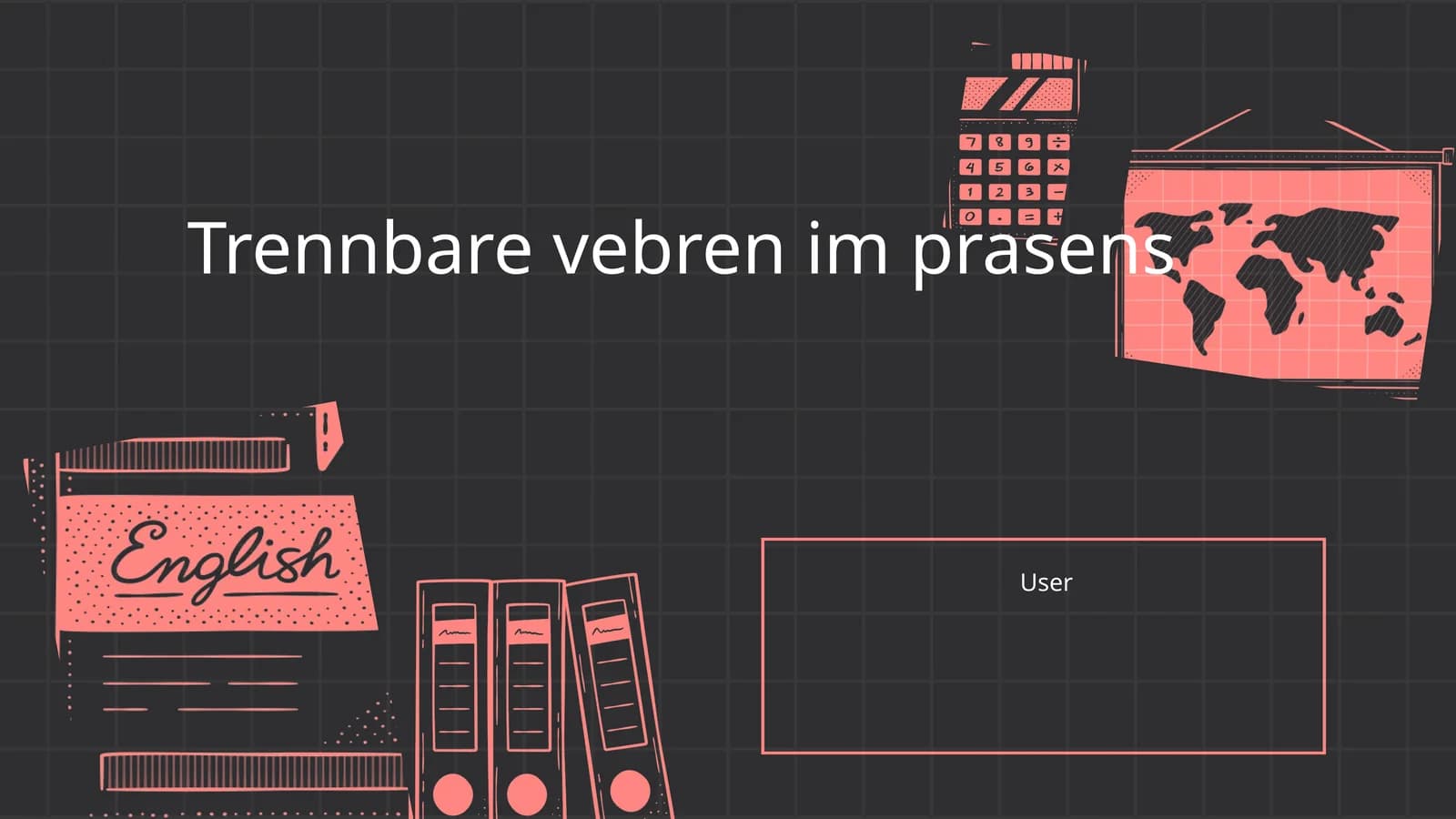 Trennbare vebren im prasens