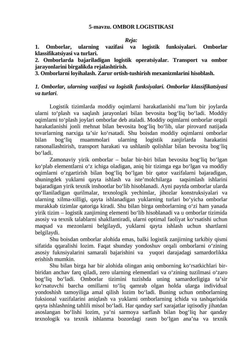 OMBOR LOGISTIKASI