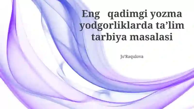Qadimgi Misr ta'limi va yozuvchilar