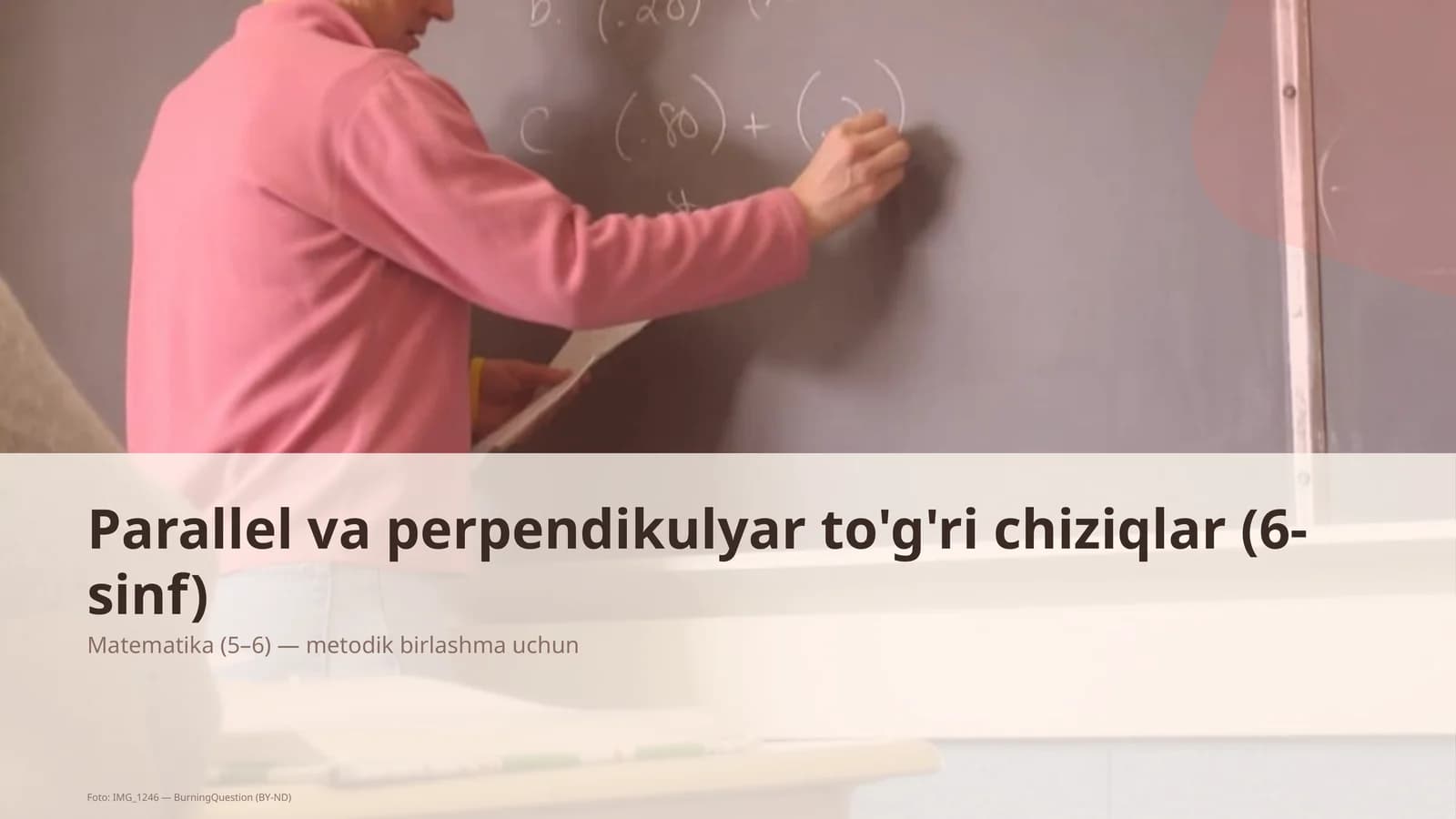 Parallel va perpendikulyar to'g'ri chiziqlar (6-sinf)
