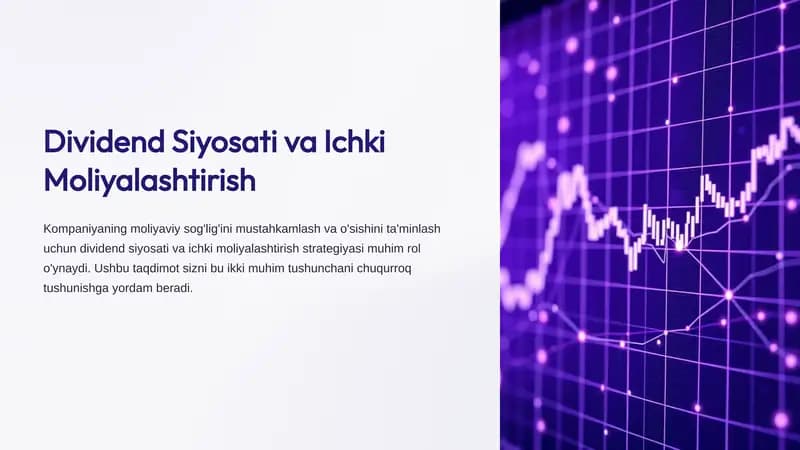 Dividend Siyosati va Ichki Moliyalashtirish