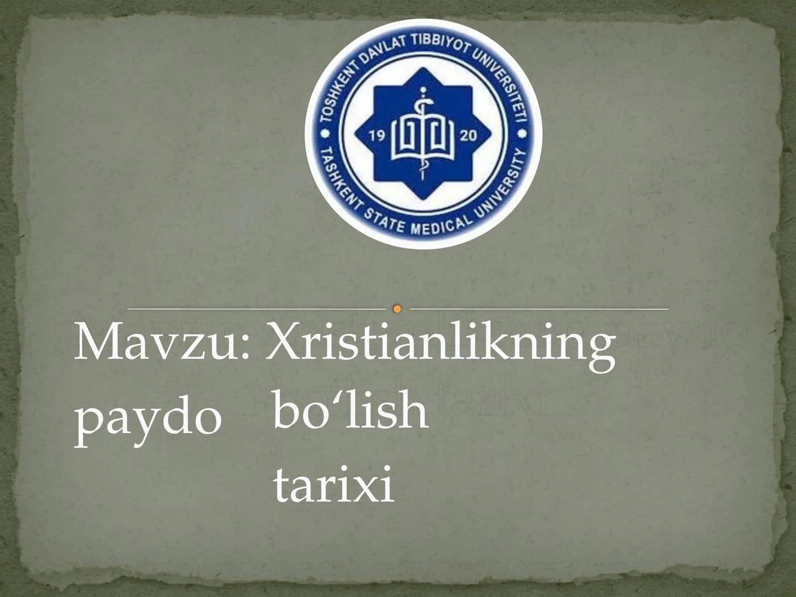 Xristianlikning paydo bo‘lish tarixi