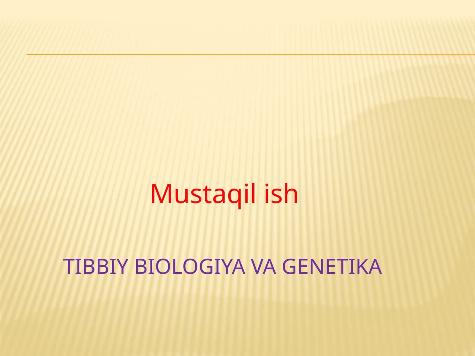 Tibbiy biologiya va genetika