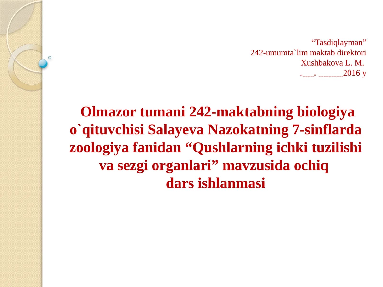 Qushlarning ichki tuzilishi va sezgi organlari