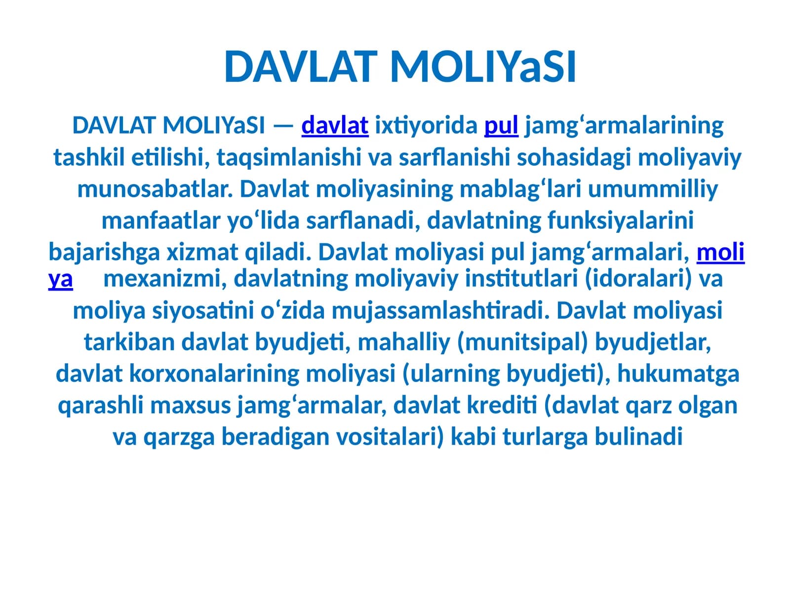 DAVLATMOLIYaSI