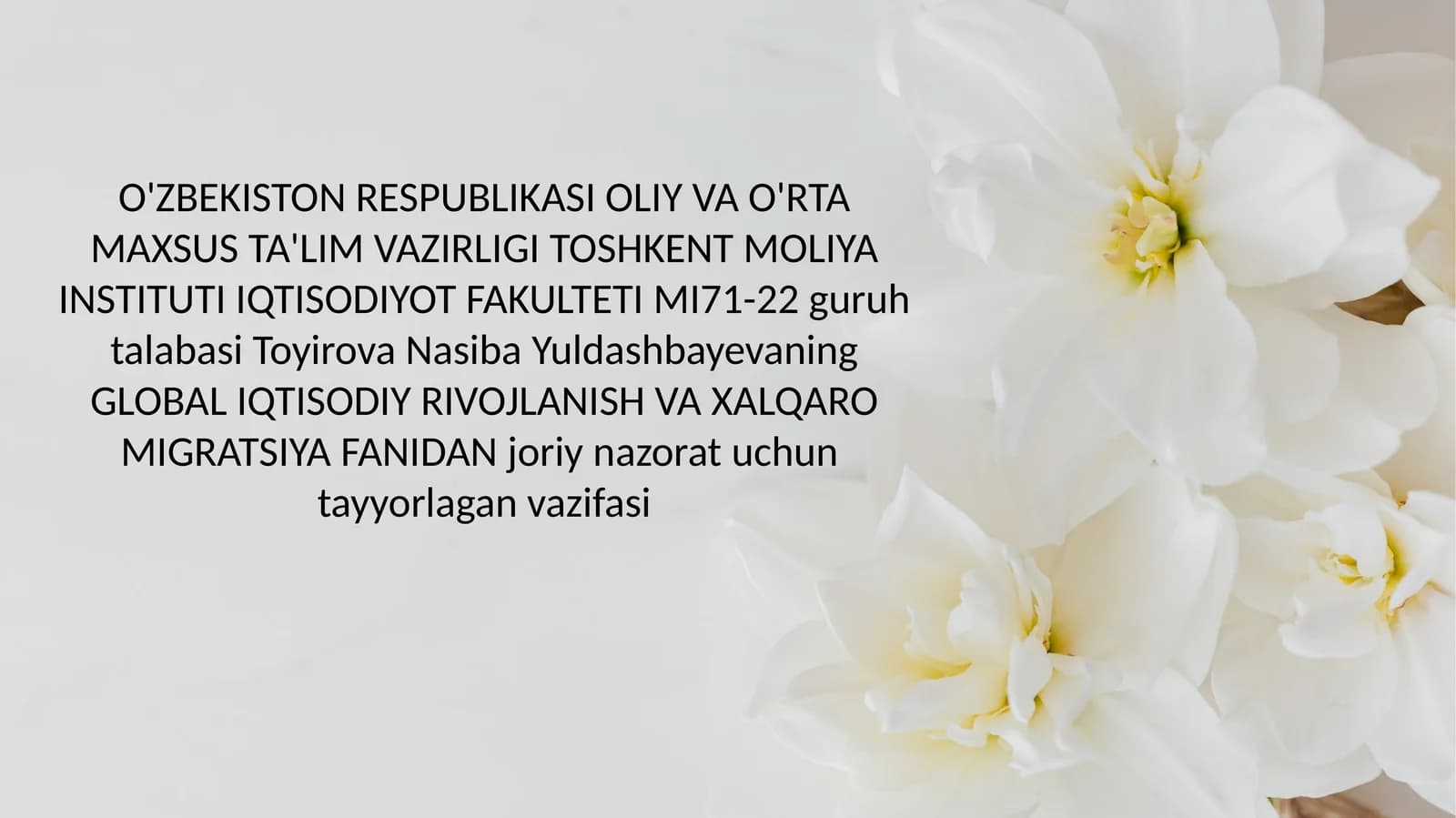 Iqtisodiy global muammolar