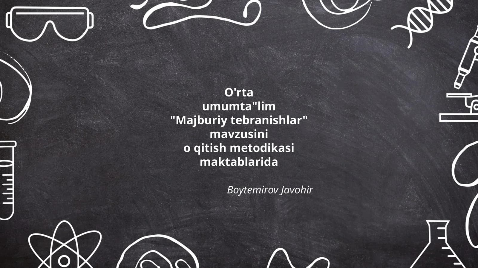 Majburiy tebranishlar asoslari