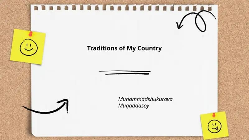 Traditions of My Country