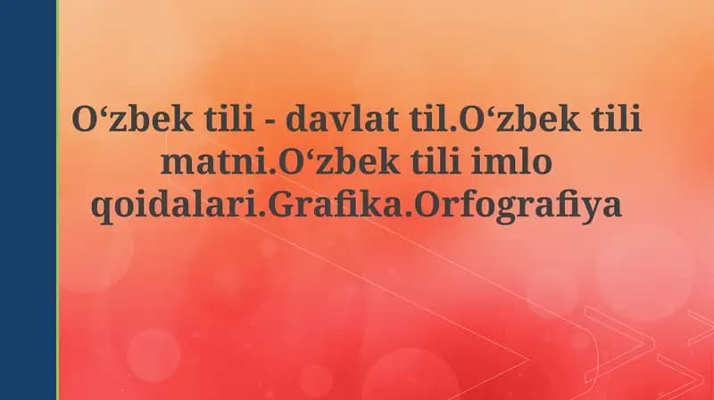Oʻzbektili-davlattil
