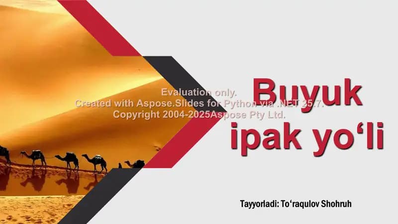 Buyuk Ipak Yo‘li