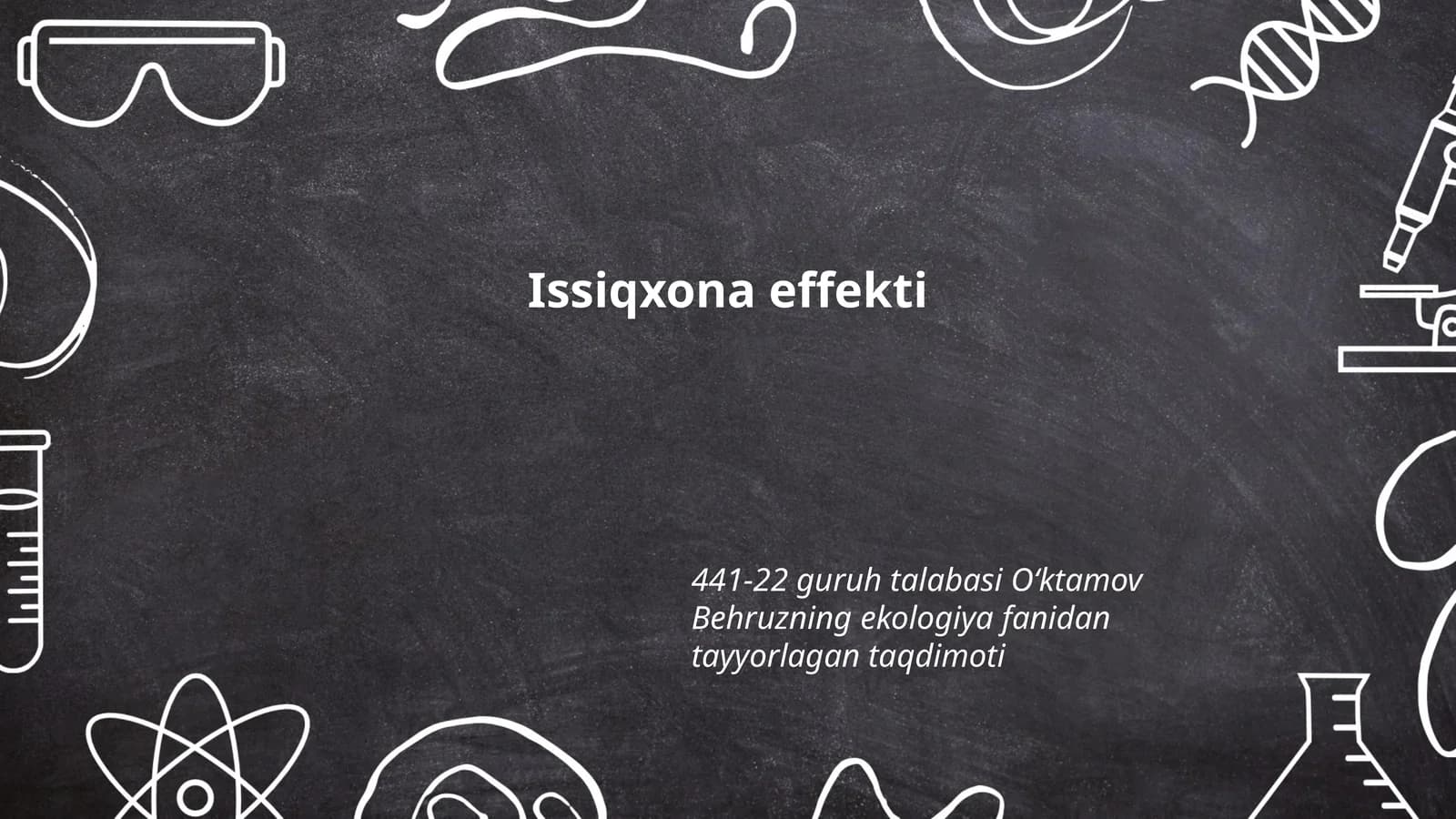 Issiqxona effekti