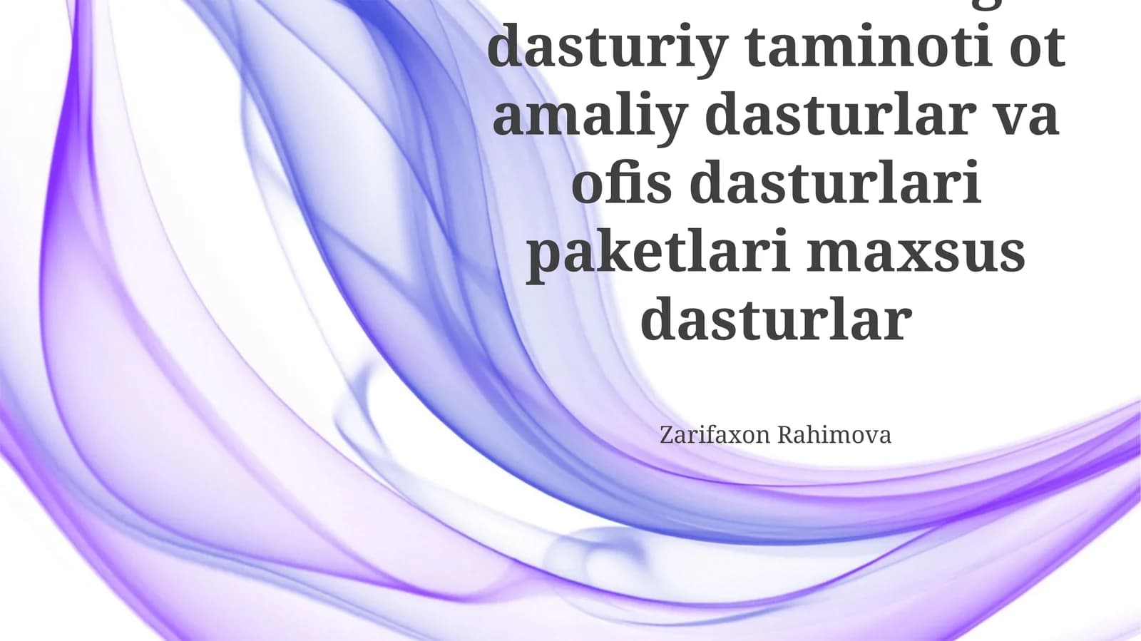 Ish joylari dasturiy ta'minoti