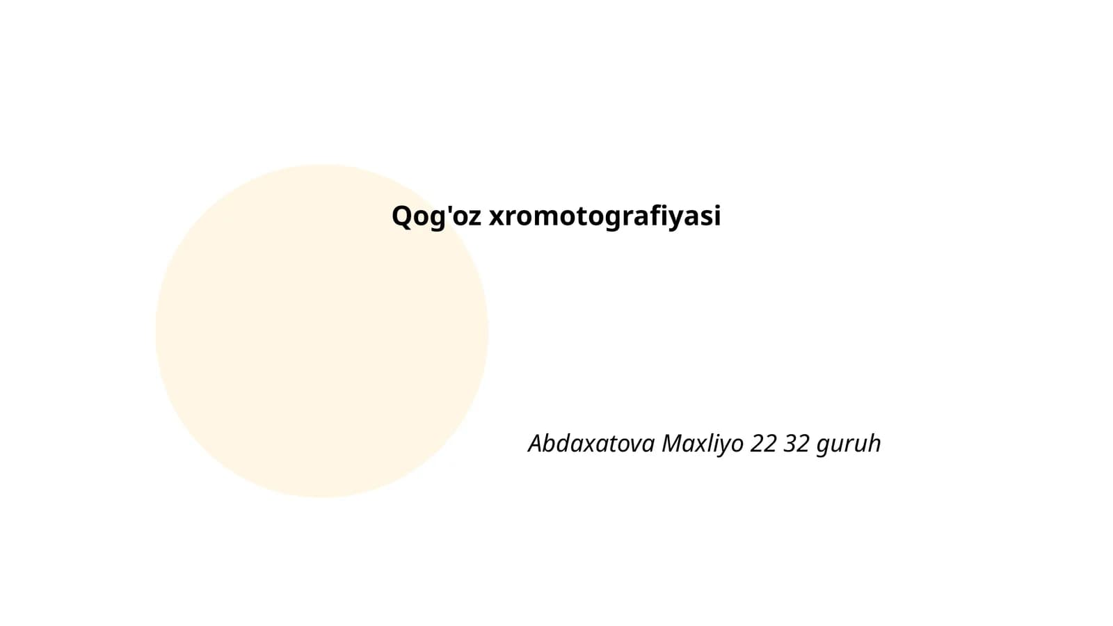 Qog'oz xromotografiyasi