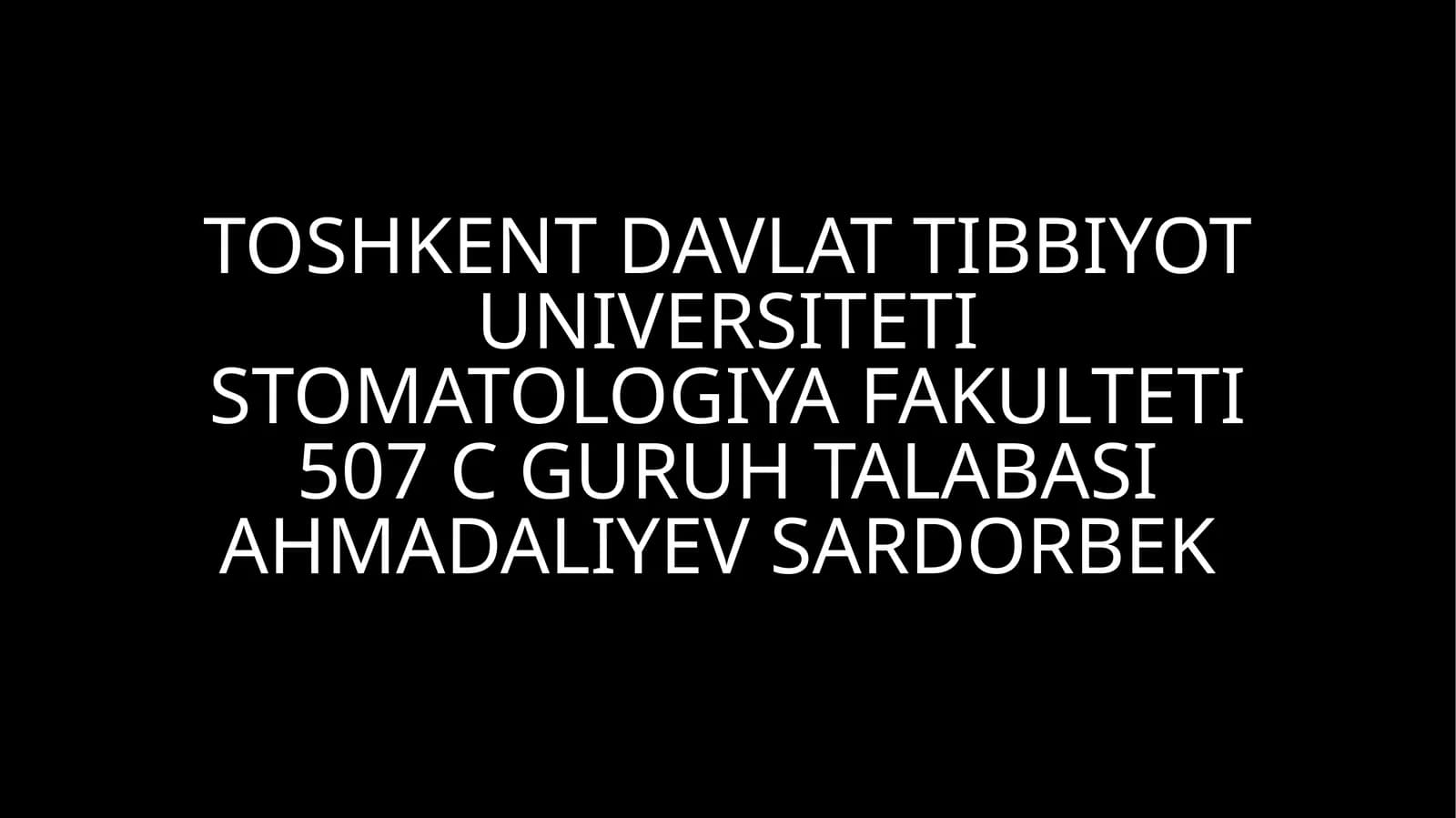 Mustaqil ish