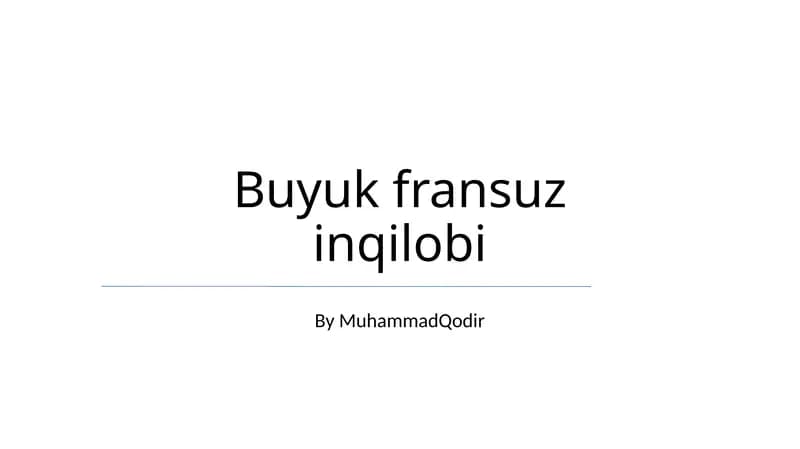 Buyuk fransuz inqilobi