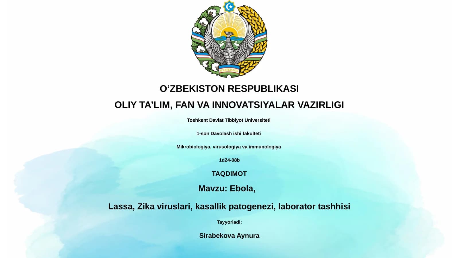 Ebola, Lassa, Zika viruslari