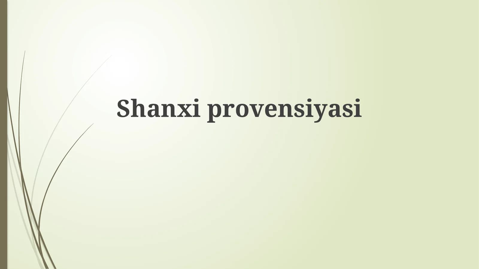 Shanxi: Tarix va Geografiya