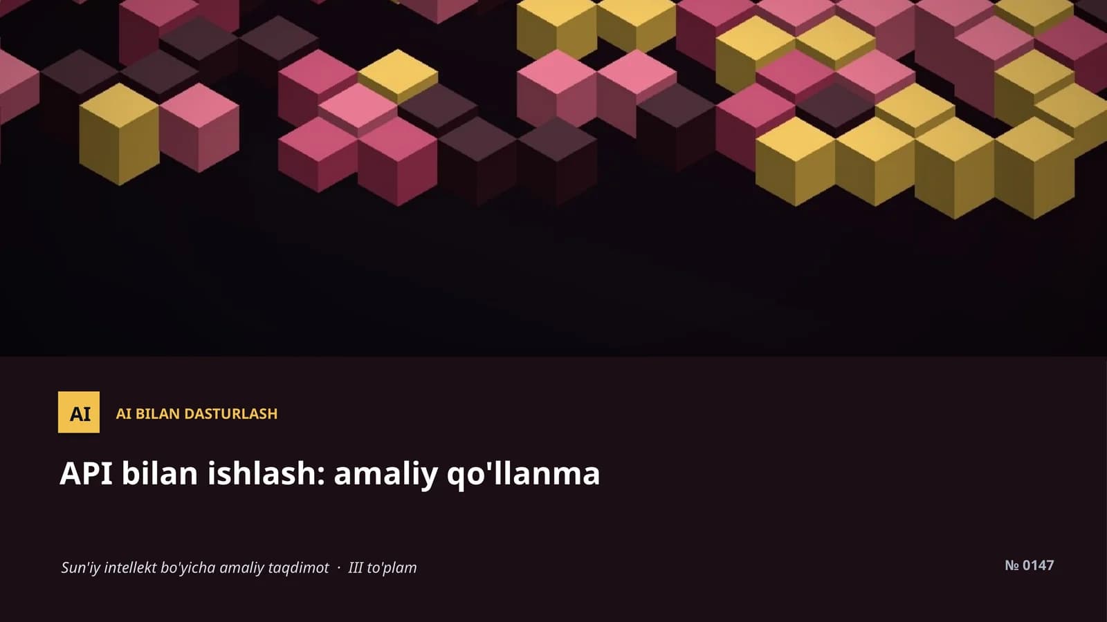 Sun'iy intellekt bo'yicha amaliy taqdimot