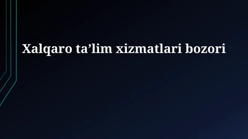 Xalqaro taʼlim xizmatlari bozori