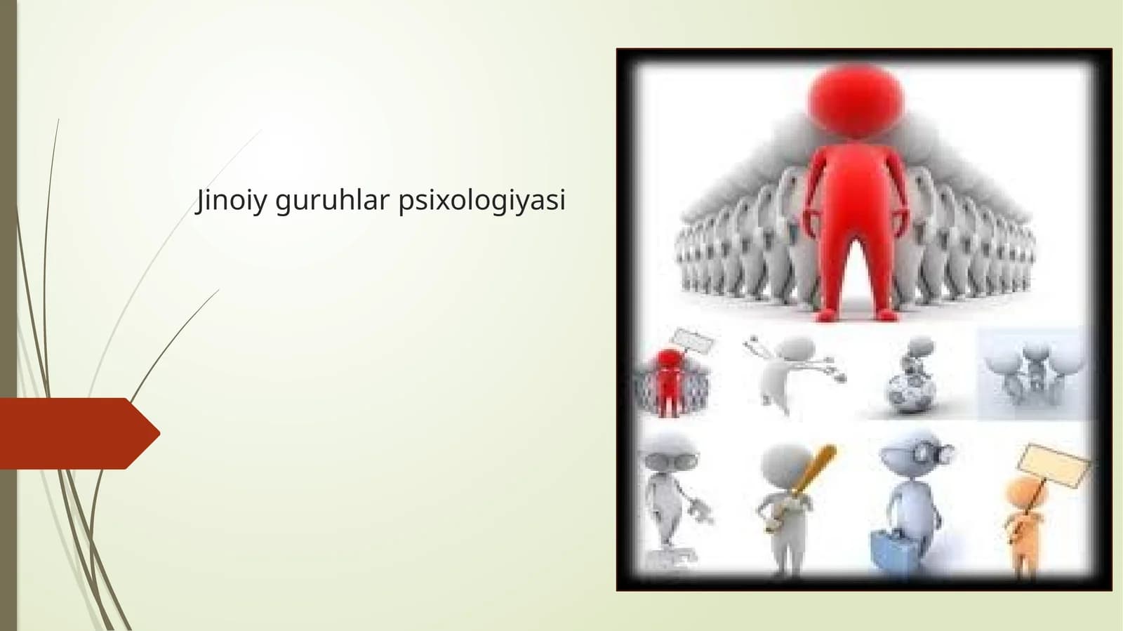 Jinoiy guruhlar psixologiyasi