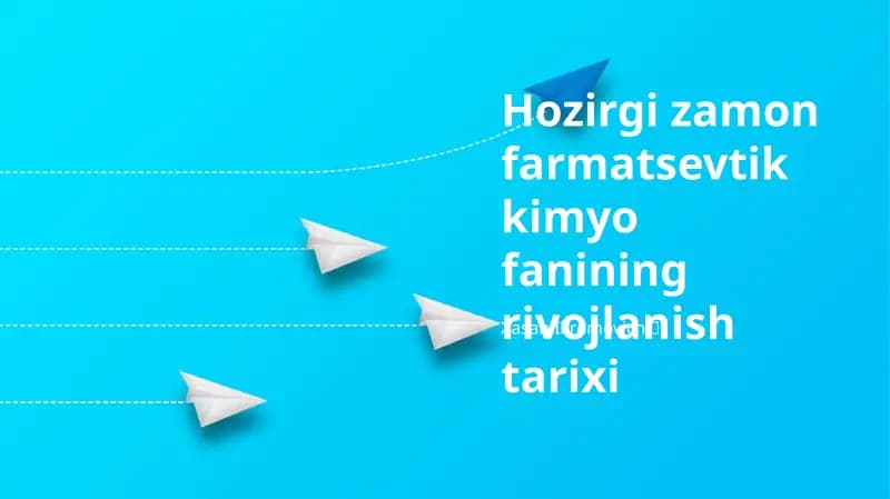 Zamonaviy farmatsevtika kimyosi