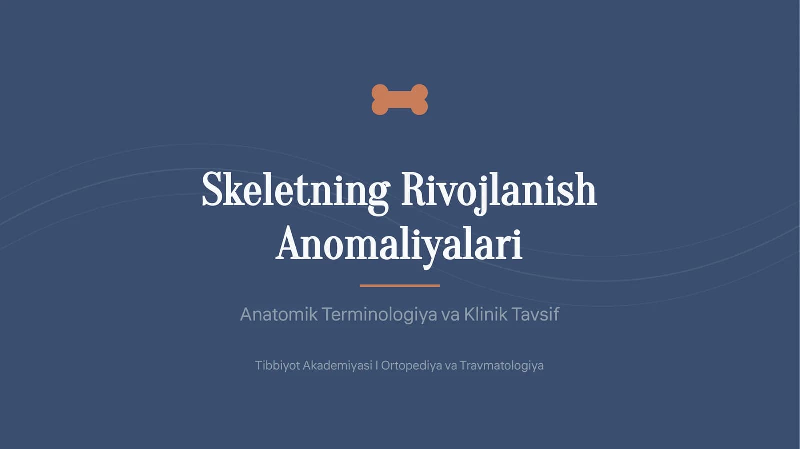 Skeletning Rivojlanish