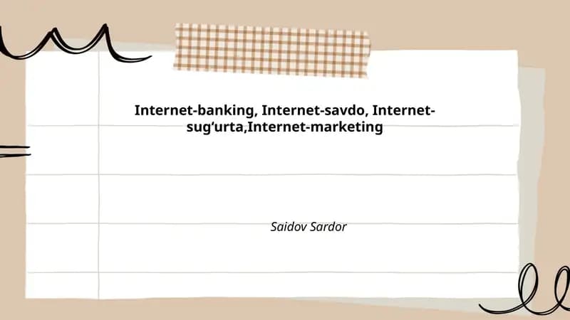 Internet-banking tizimlari
