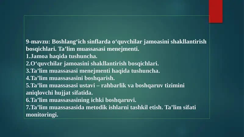 Ta'lim Muassasasi Menedjmenti