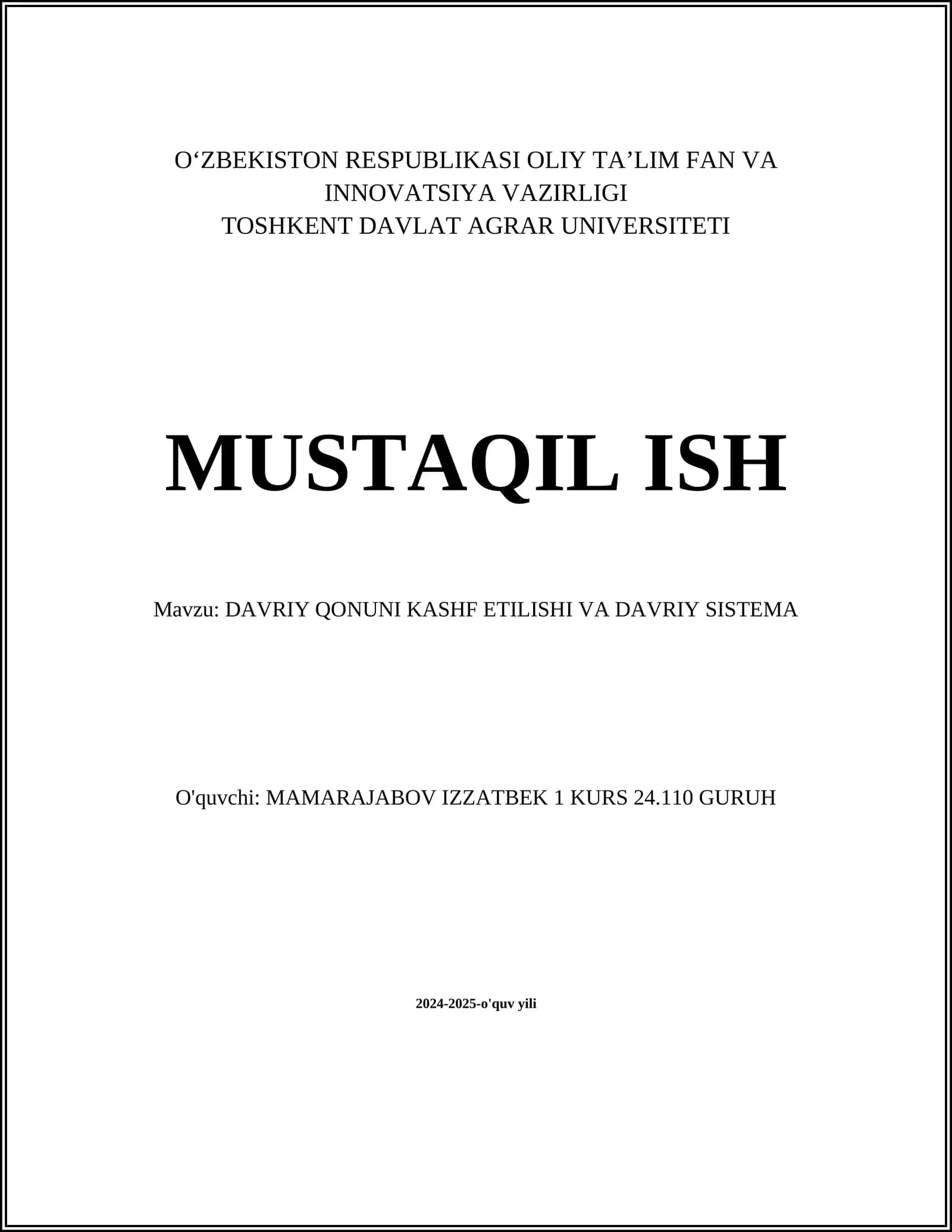 Atom tuzilishi
