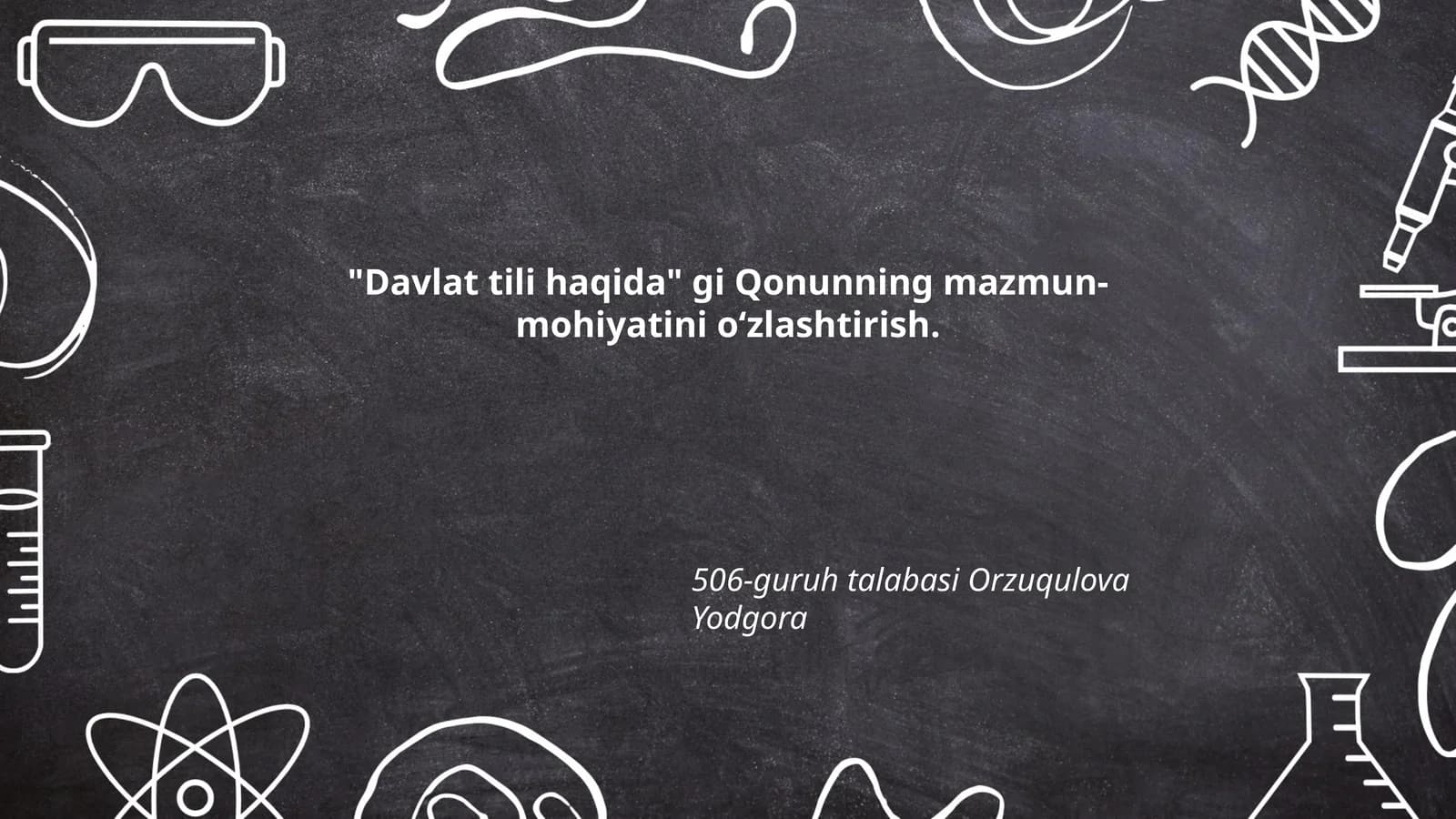 Davlat tili haqida Qonun