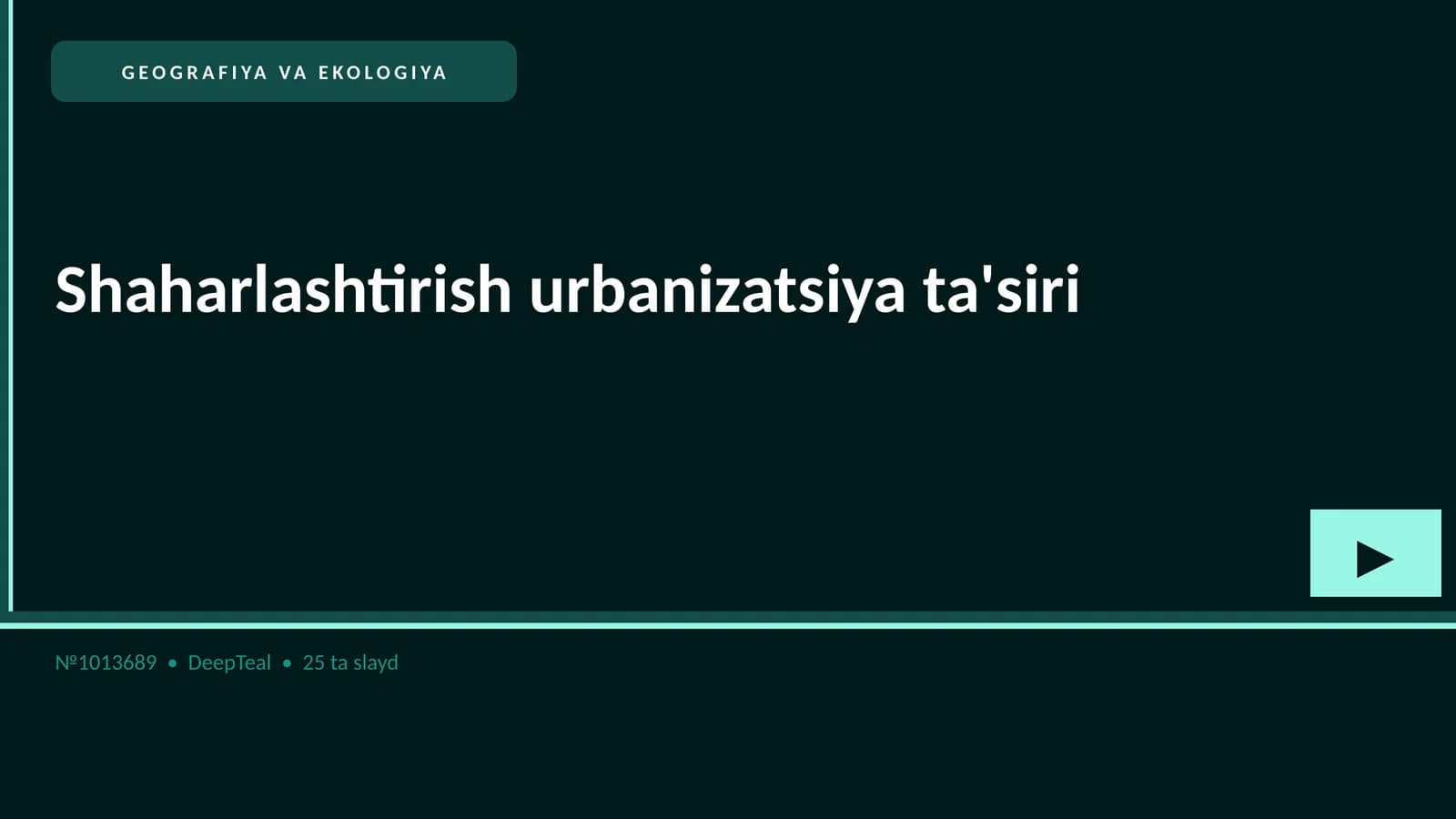 Shaharlashtirish urbanizatsiya ta'siri