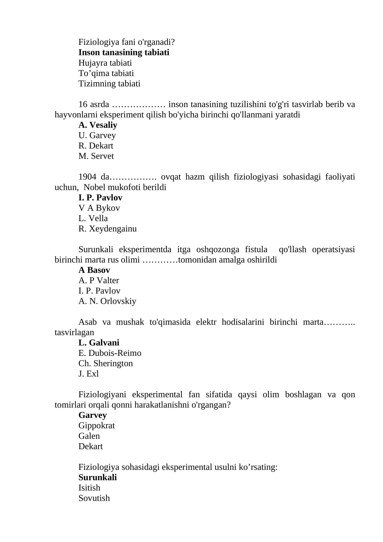 Tizimning tabiati