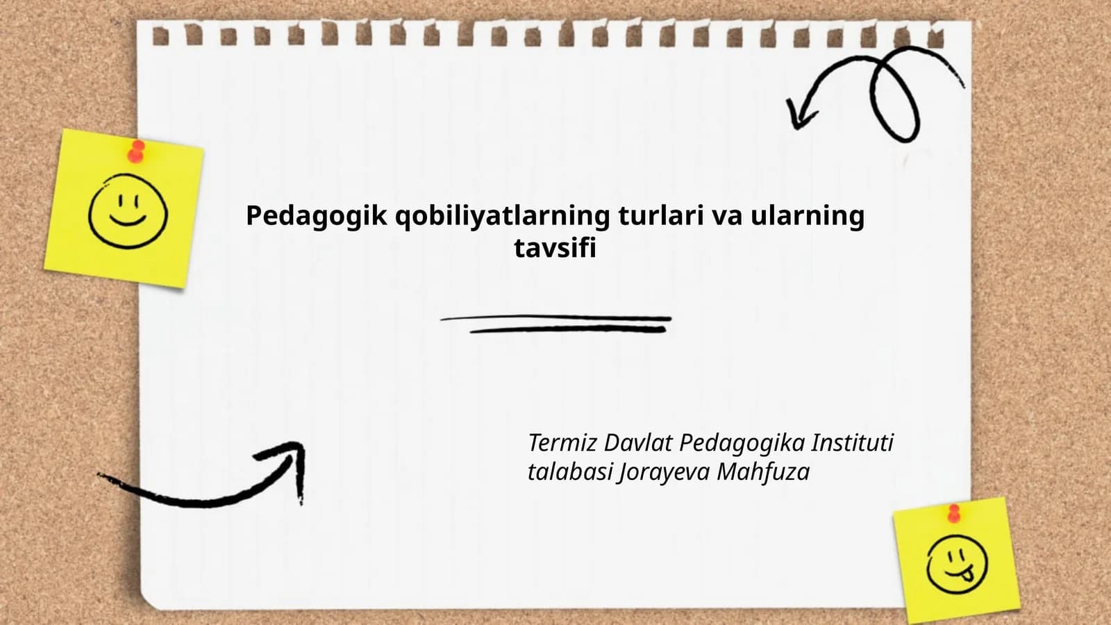Pedagogik qobiliyatlarning turlari va ularning tavsifi