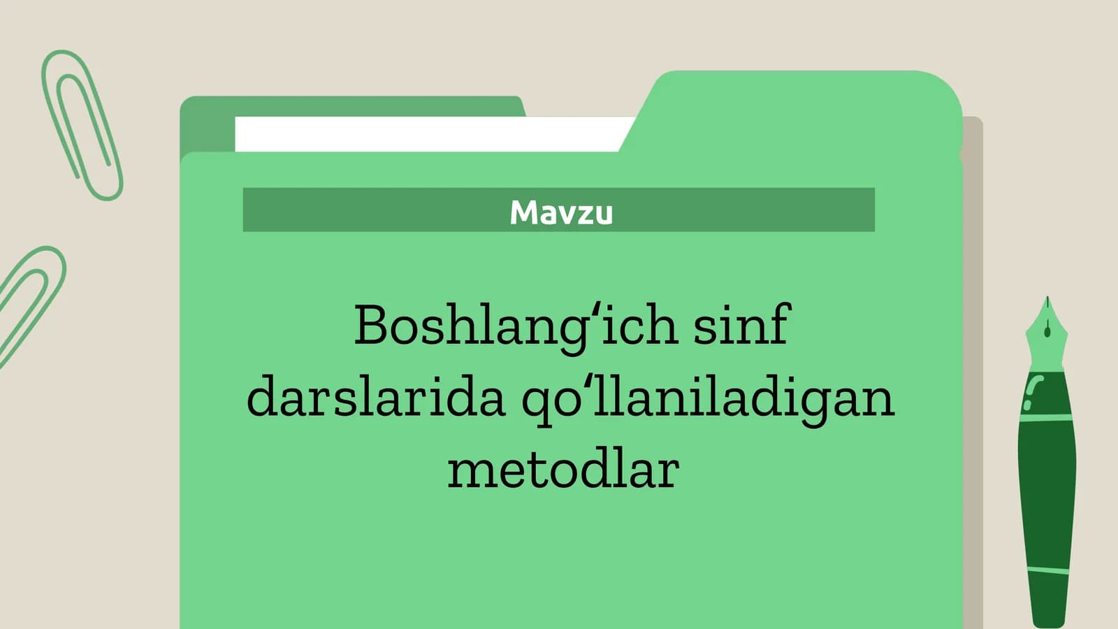Interaktiv metodlar va texnologiyalar