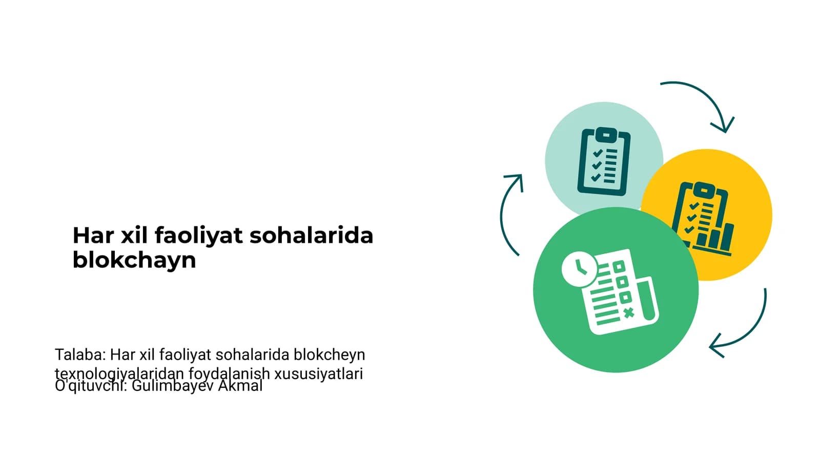 Blokchayn Texnologiyasi