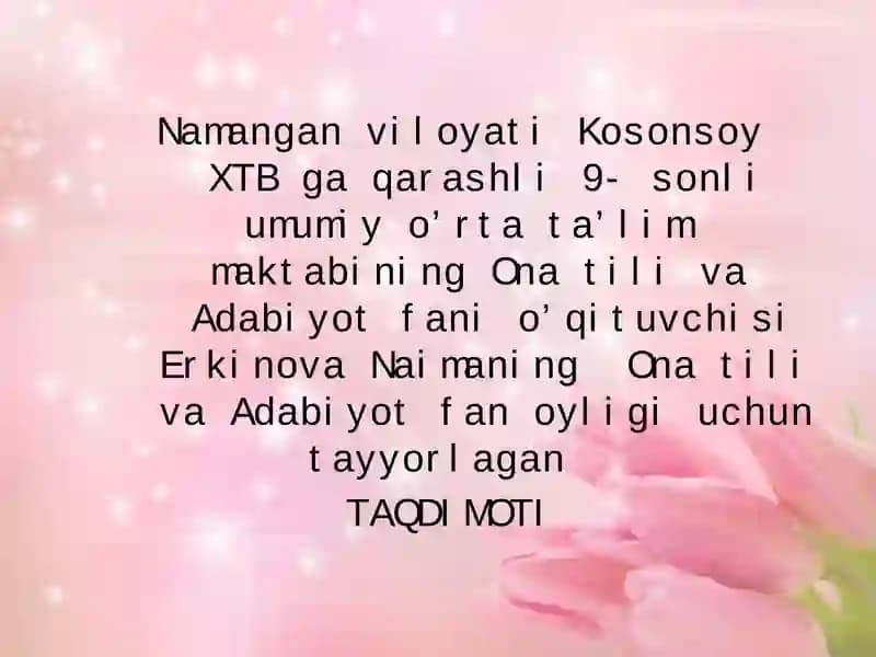 G’oyibbo’lgan durdona