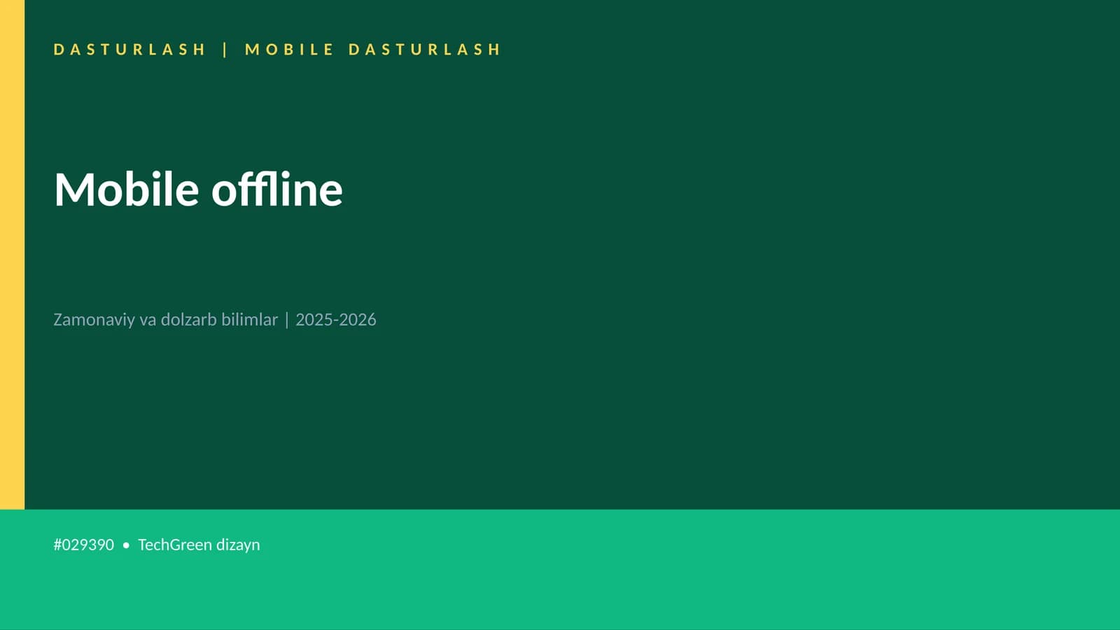Mobile offline