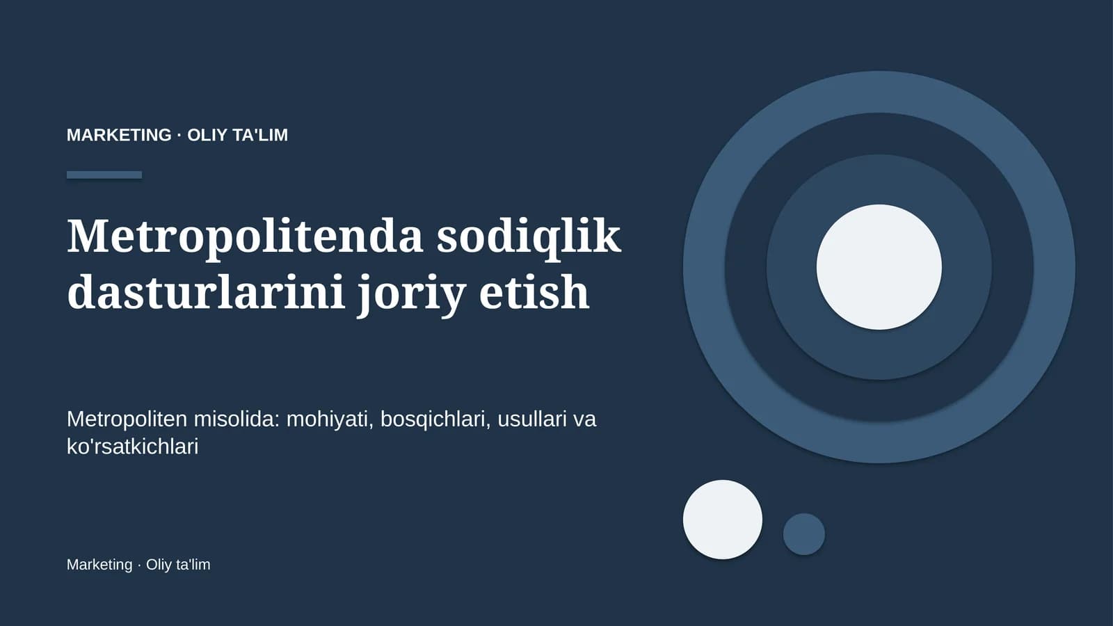 metropolitenda sodiqlik dasturlarini joriy etish 9249