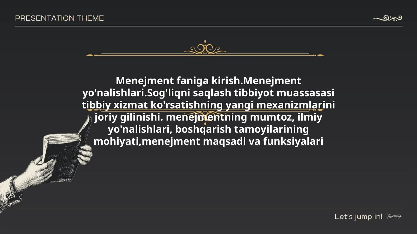 Menejment faniga kirish