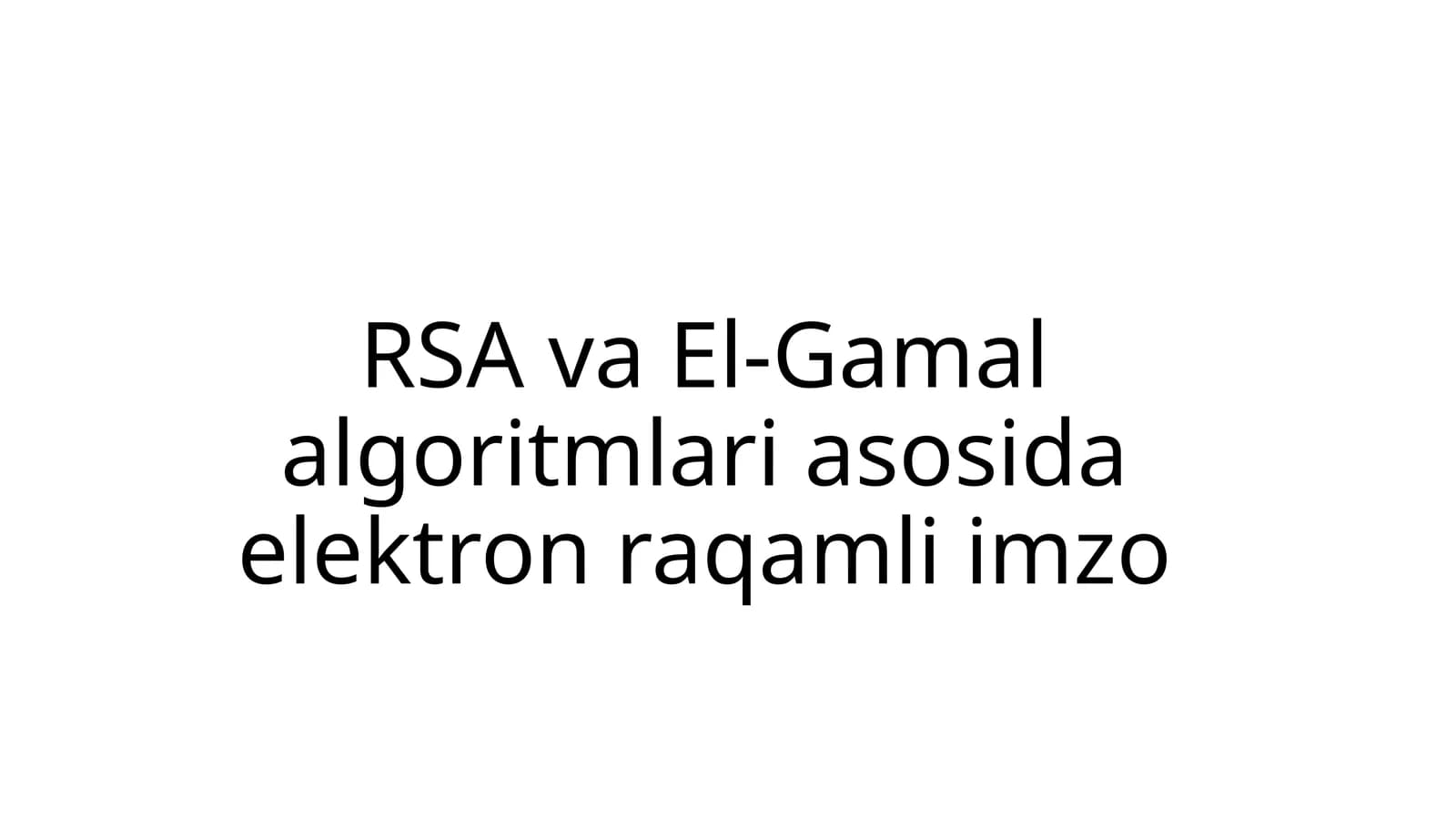 RSAalgoritmi