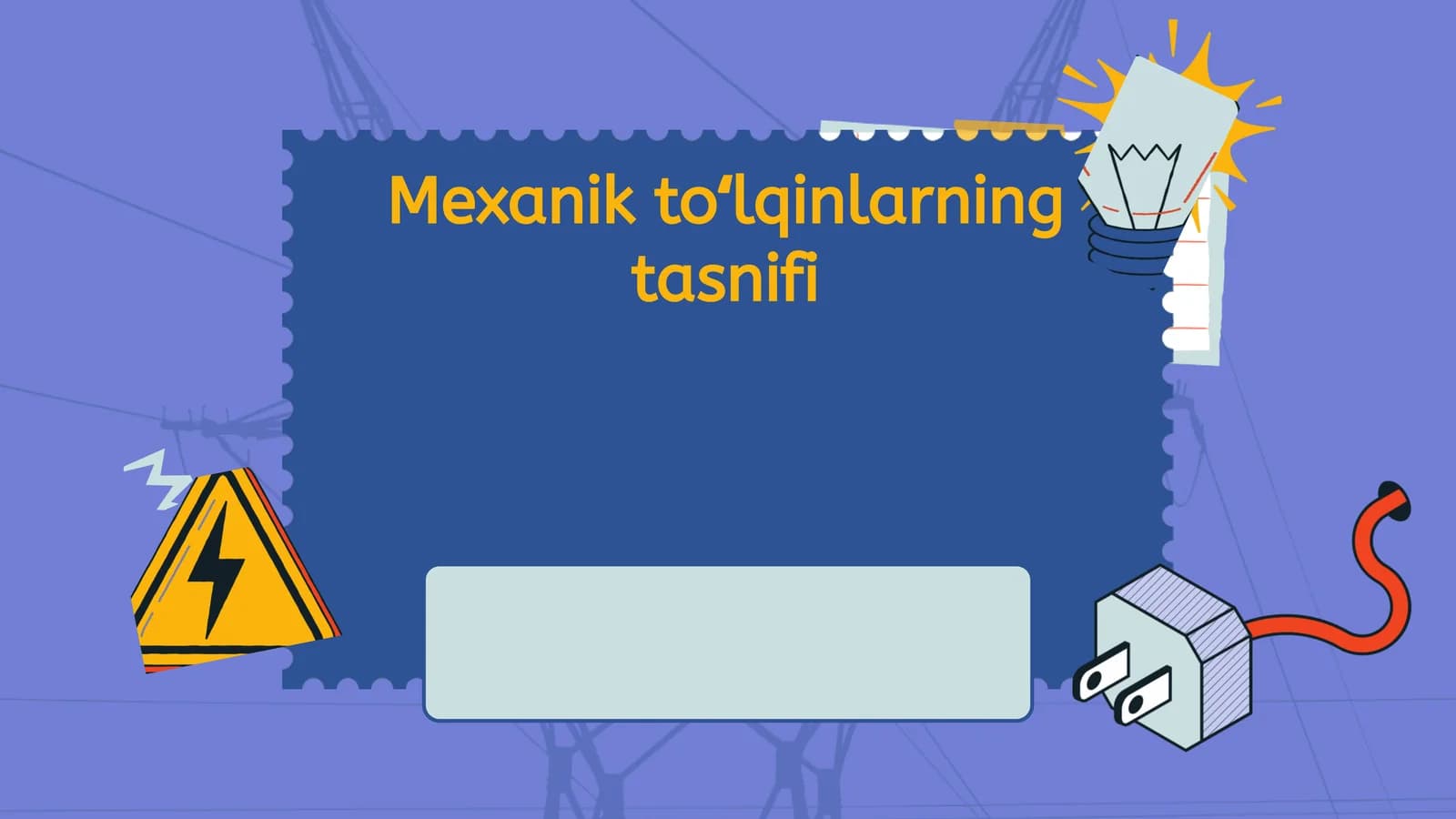 Mexanik toʻlqinlarning tasnifi