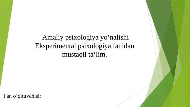 Tafakkur jarayoniga psixologik omillrning ta'siri