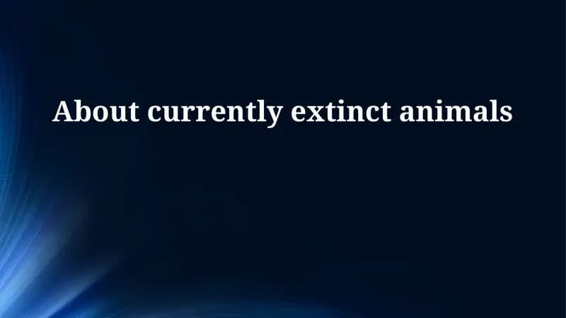 Understanding Extinction: Definitions and Causes