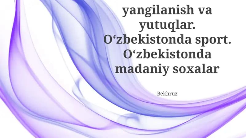 O'zbekistonda sport