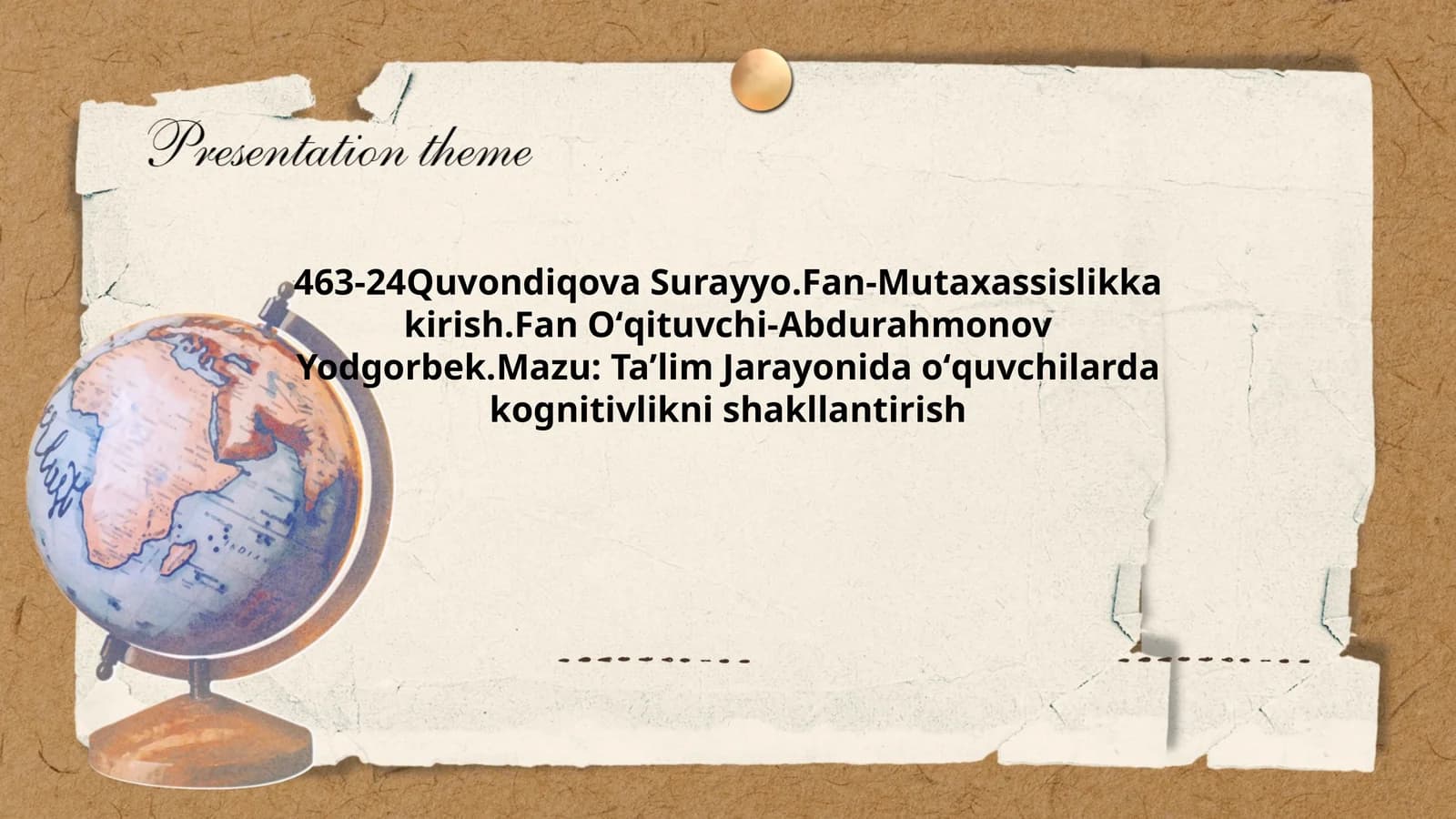 Taʼlim Jarayonida oʻquvchilarda kognitivlikni shakllantirish