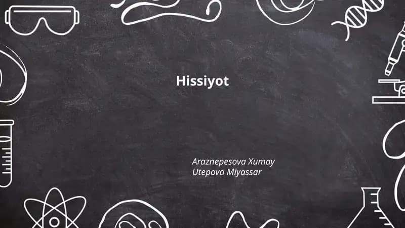 Hissiyotlar turlari