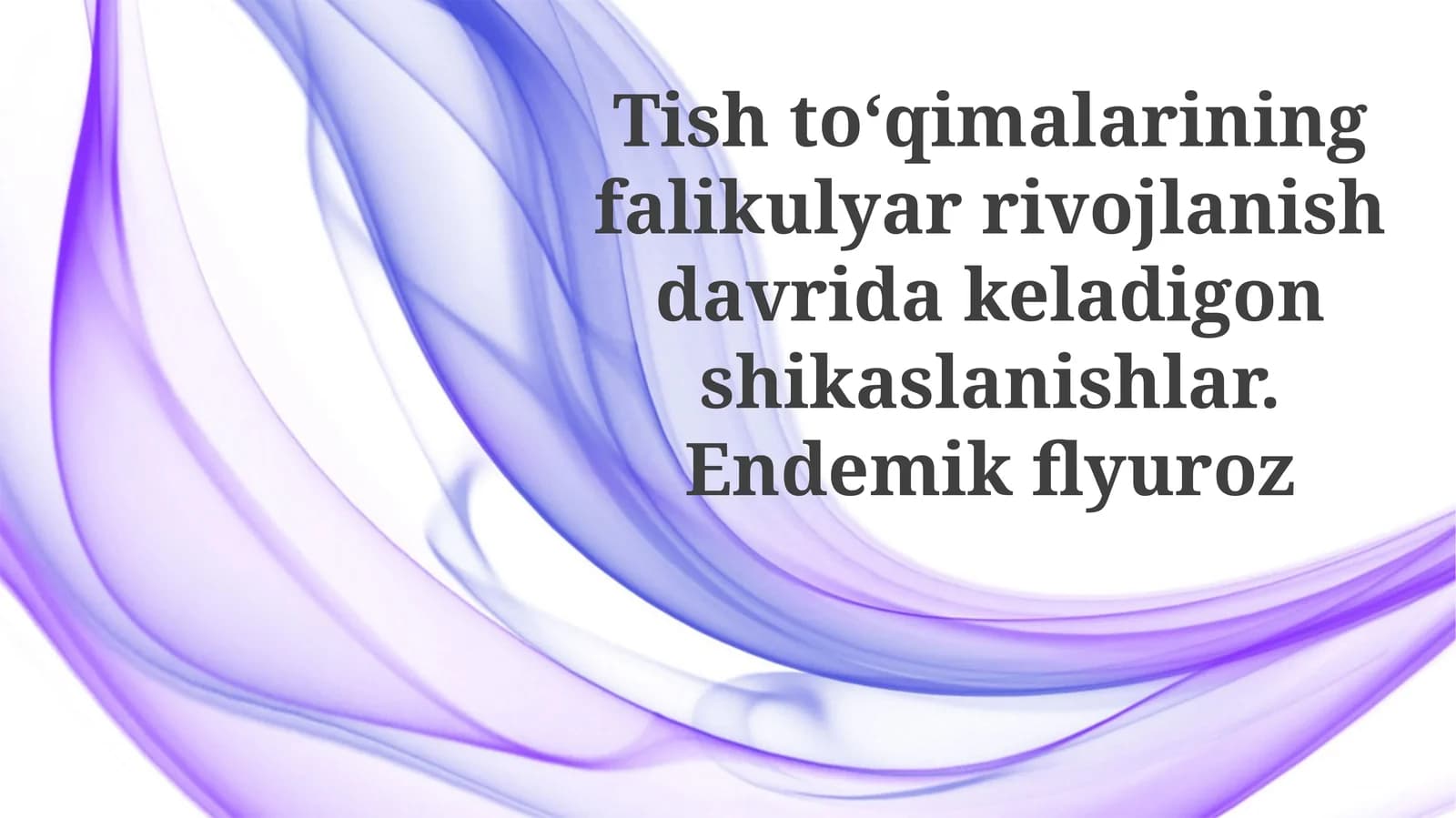 Endemik flyuorozning asoratlari
