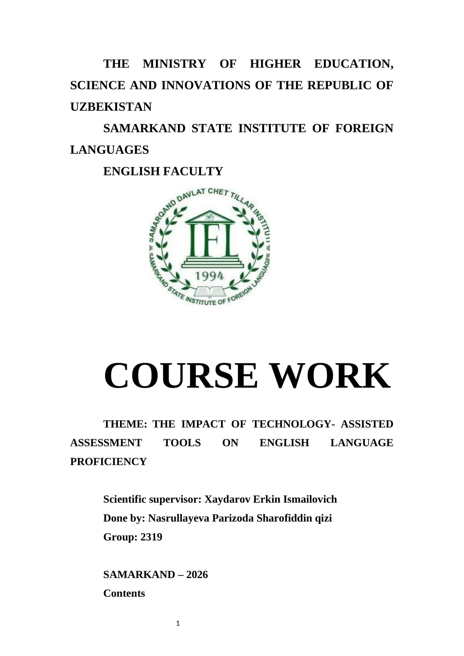 Technology-Assisted Assessment Tools in Language Learning