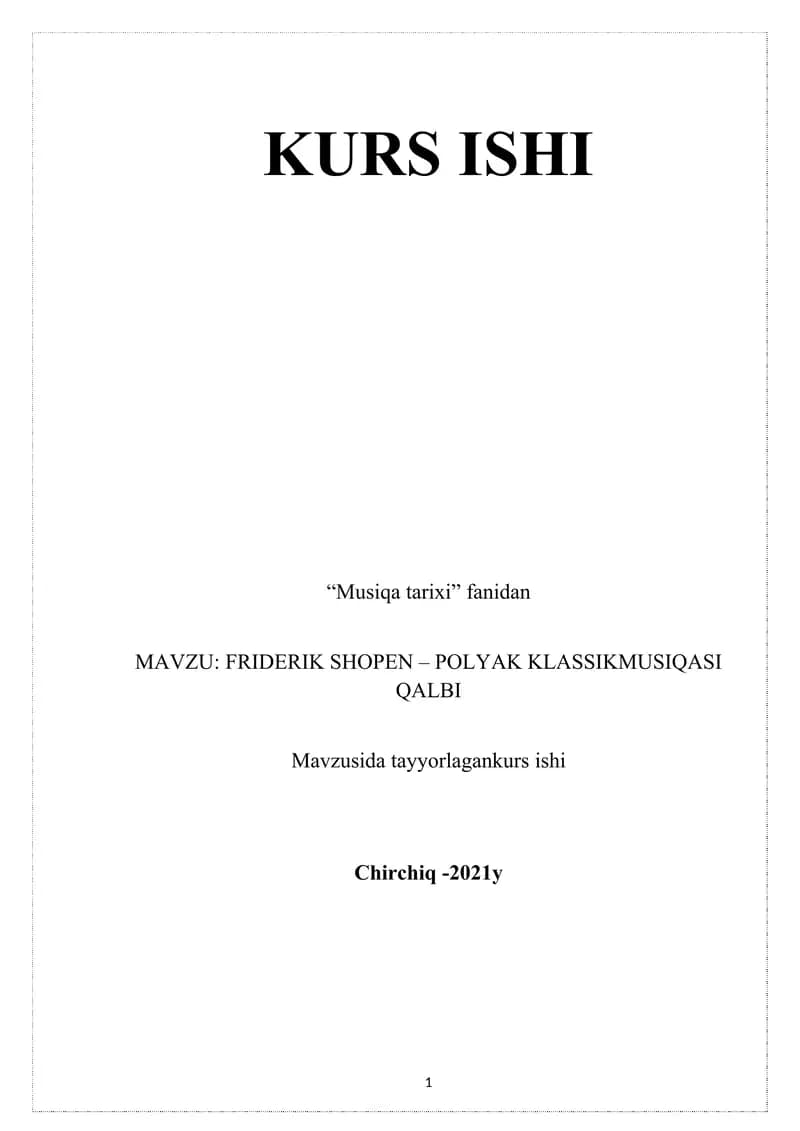Friderik Shopen – Polyak klassik musiqasi qalbi